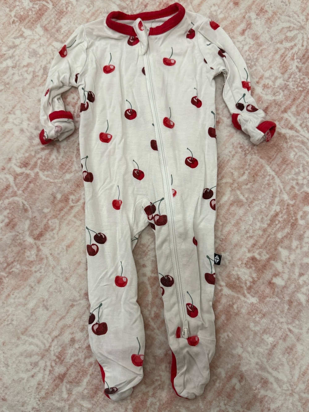 Kyte Baby Cherry Zippered Footie Newborn